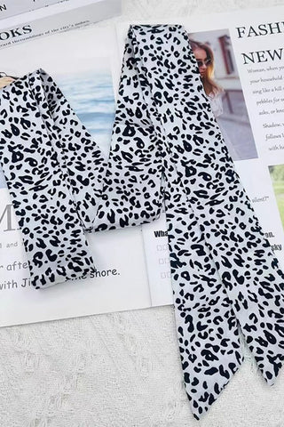 Floral Print Tie Waist Scarf Belt