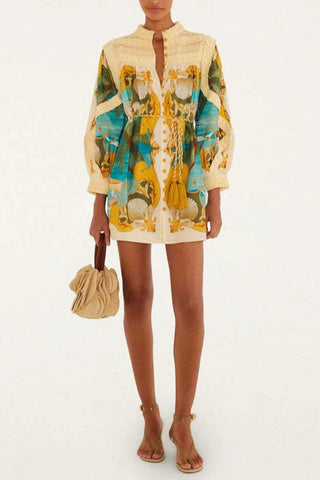 Casual Dress with Vibrant Print