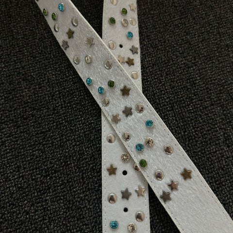 Star Stud Belt with Buckle