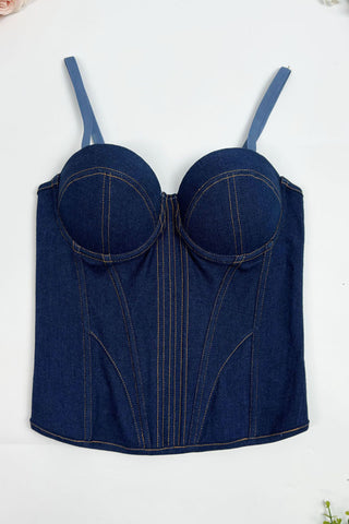 Sweetheart Neck Corset Tank