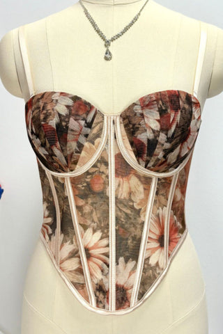 Floral Corset Tank
