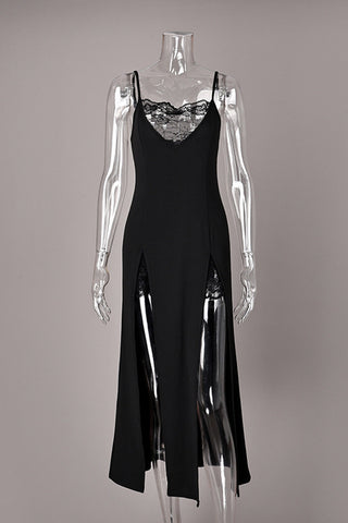 Lace Split Hem Cami Nightdress