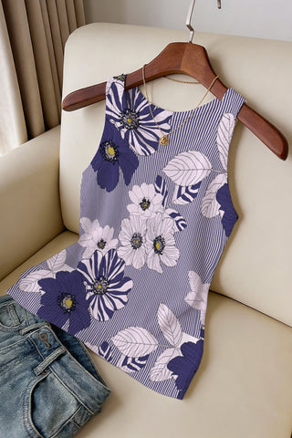 Floral Print Sleeveless Tank Top