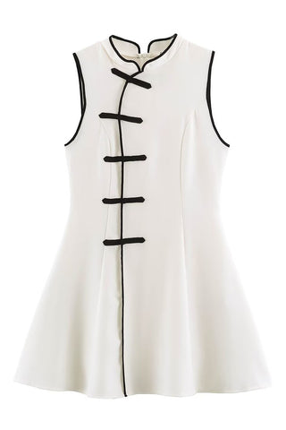 Tie-Front Sleeveless Dress