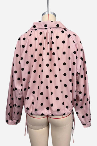 Button-Up Polka Dot Jacket