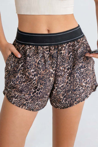 Elastic-Waist Casual Shorts