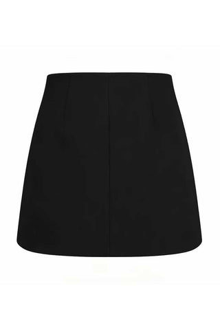 Snake Detail Strapless Skirt Set