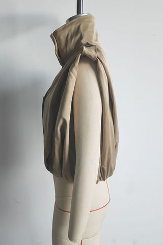 Double-Breasted Stand Collar Sleeveless Vest