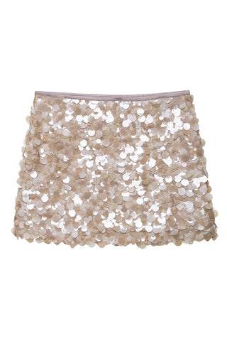 Sequin A-Line Mini Skirt