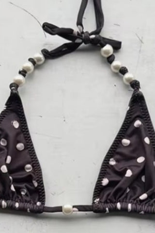 Polka Dot Bikini Set with Cover-Up