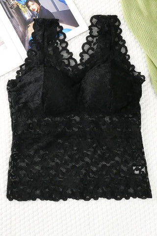 Lace V-Neck Tank Top