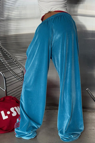 Striped Side Wide-Leg Sweatpants