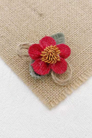 Floral Lace Ruffle Hair Clip