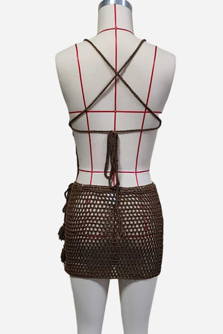 Crochet Skirt Set with Unique Details
