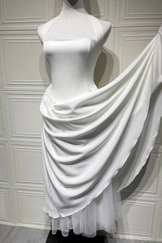 Elegant Halter Neck Evening Dress
