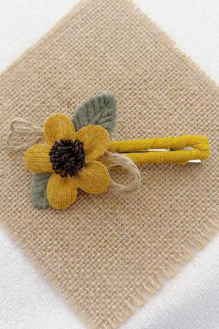 Floral Lace Ruffle Hair Clip