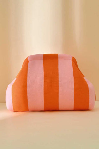 Geometric Stripe Cosmetic Bag