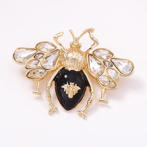 Crystal Bee Brooch