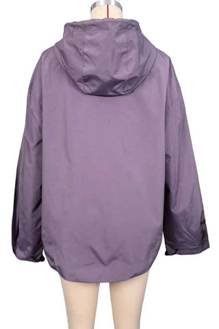 Half-Zip Hooded Anorak Jacket