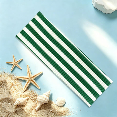 Striped Ribbed Elastic Headband