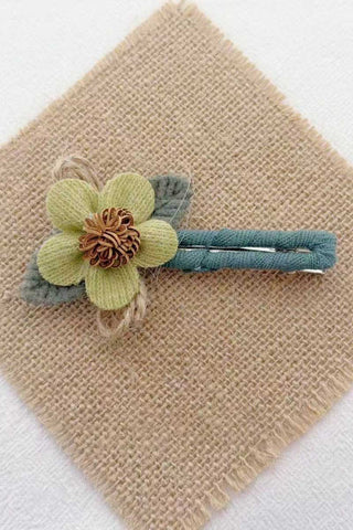 Floral Lace Ruffle Hair Clip