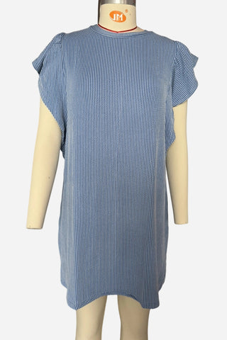 Flutter-Sleeve Casual Dress