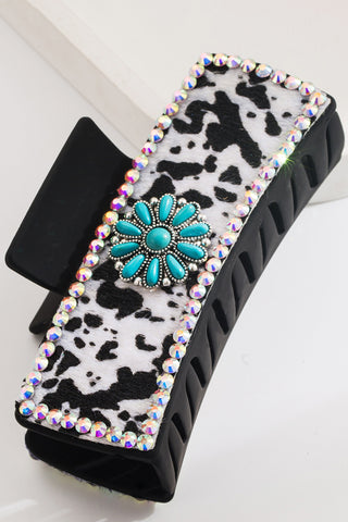 Embellished Pattern Hair Claw