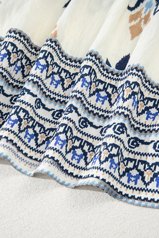 Strappy Back Boho Print Cami Top