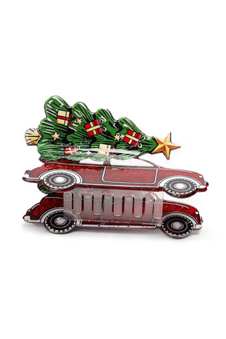 Christmas Tree & Truck Hair Claw Clip