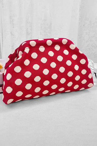 Polka Dot Soft Pouch Bag
