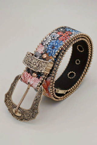 Floral Embellished Belt