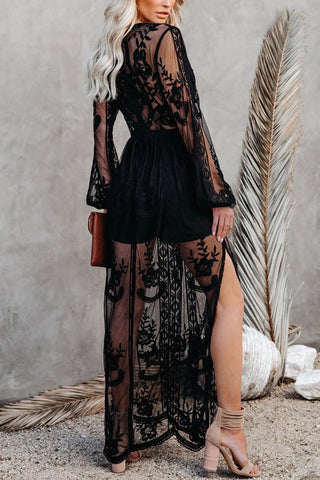 Lace Detail Maxi Dress