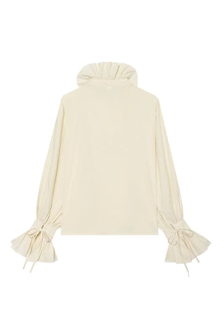 Ruffle Collar Long Sleeve Blouse