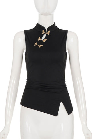 Ornament Asymmetric Tank Top
