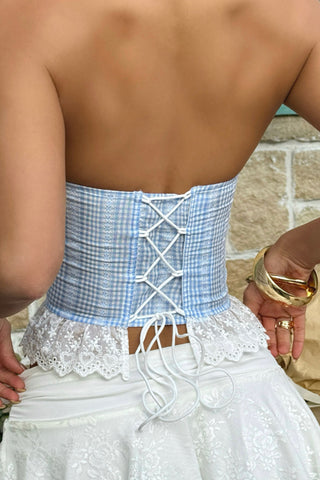 Strapless Peplum Detail Camisole