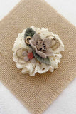 Floral Lace Ruffle Hair Clip