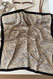 Paisley Print Satin Square Scarf