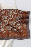 Patchwork Geometric Print Square Scarf