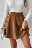 High-Waist A-Line Flare Mini Skirt