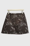 Paisley A-Line Mini Skirt