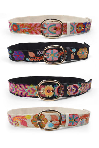 Vintage Floral Accent Belt