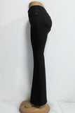 High-Waist Flare Jeans