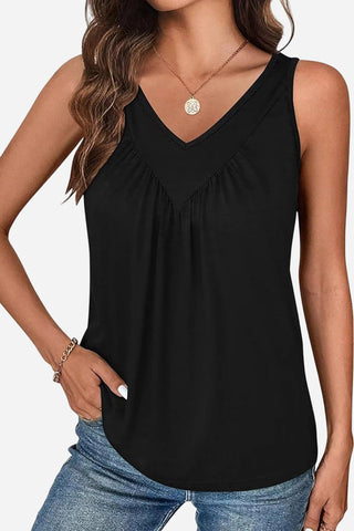 Sleeveless V-Neck Tank Top