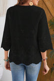 Elegant Eyelet Blouse