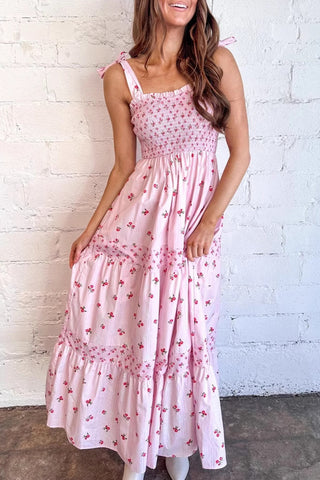 Floral Smocked Maxi Dress