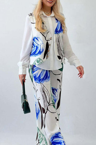 Elegant Floral Two-Piece Set
