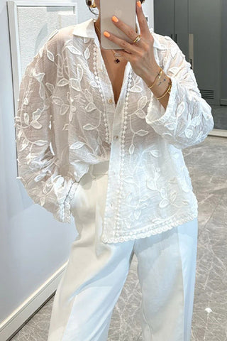 Patterned Long Sleeve T-Shirt