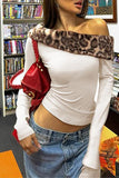 Off-Shoulder Faux Fur Trim Top