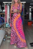 Tie-Dye Maxi Casual Dress