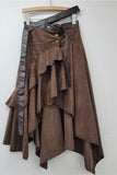 Asymmetrical Ruffle Skirt
